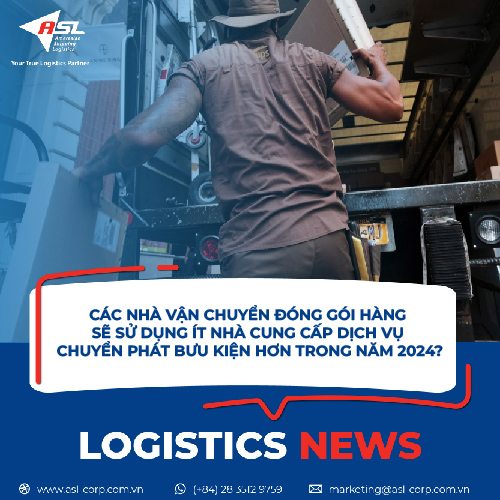  CÁC NHÀ VẬN CHUYỂN ĐÓNG GÓI HÀNG SẼ SỬ DỤNG ÍT NHÀ CUNG CẤP DỊCH VỤ CHUYỂN PHÁT BƯU KIỆN HƠN TRONG NĂM 2024?